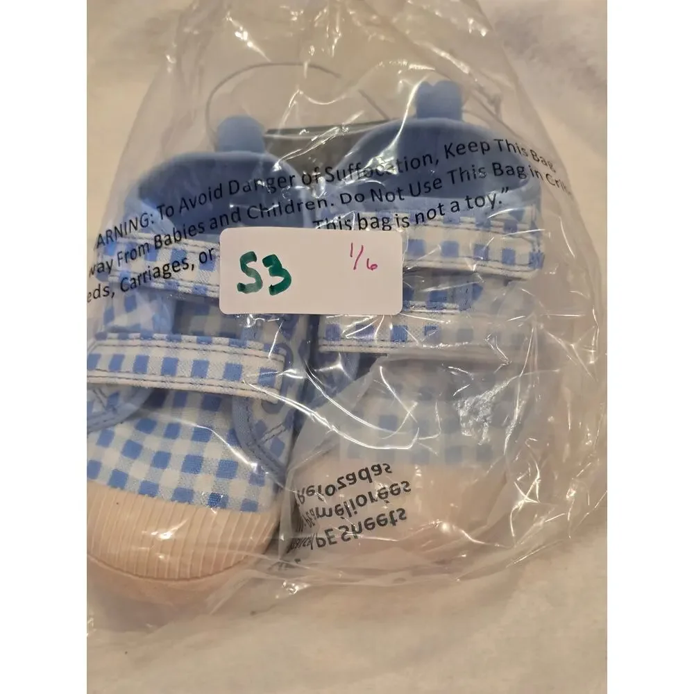 Cat & Jack Little Girls Shoes Plaid 7 NWT